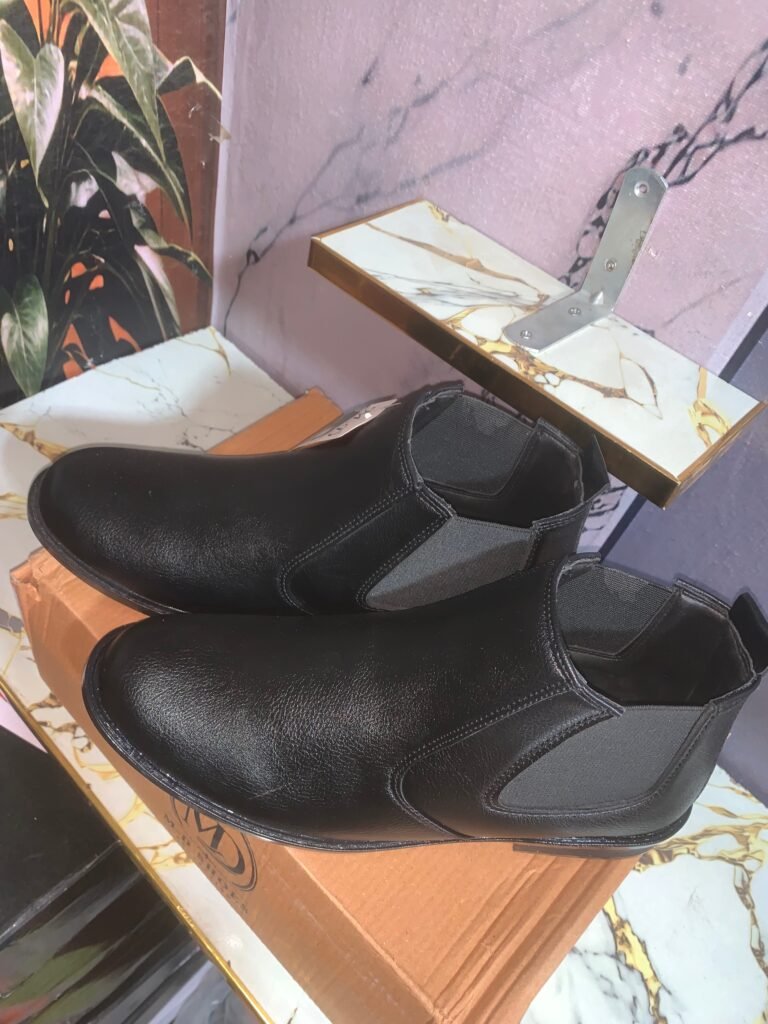 Menβs Black Chelsea Boots β Classic Slip-On Formal & Casual Shoes